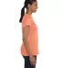 5680 Hanes® Ladies' Heavyweight T-Shirt Candy Orange side view