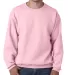 4662 Jerzees Adult Super Sweats® Crewneck Sweatsh in Classic pink front view