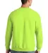 4662 Jerzees Adult Super Sweats® Crewneck Sweatsh in Safety green back view