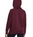 Under Armour 1379500 Women's Rival Fleece Hooded S in Maroon/ wht _609 back view