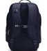 Under Armour 1378413 Contain Laptop Backpack 2.0 in Midnight navy/ metallic silver back view