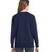 Under Armour 1379508 Women's Rival Fleece Sweatshi in Midnight navy/ white back view