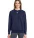 Under Armour 1379508 Women's Rival Fleece Sweatshi in Midnight navy/ white front view