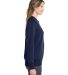 Under Armour 1379508 Women's Rival Fleece Sweatshi in Midnight navy/ white side view