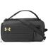 Under Armour 1381920 Contain Small Convertible Duf in Blk/ mt gld_001 front view