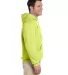 4997 Jerzees Adult Super Sweats® Hooded Pullover  in Safety green side view