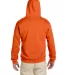 4997 Jerzees Adult Super Sweats® Hooded Pullover  in Safety orange back view