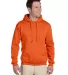 4997 Jerzees Adult Super Sweats® Hooded Pullover  in Safety orange front view