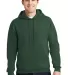 4997 Jerzees Adult Super Sweats® Hooded Pullover  in Forest green front view