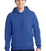 4997 Jerzees Adult Super Sweats® Hooded Pullover  in Royal front view