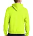 4997 Jerzees Adult Super Sweats® Hooded Pullover  in Safety green back view