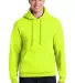 4997 Jerzees Adult Super Sweats® Hooded Pullover  in Safety green front view