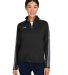 Under Armour 1383272 Women's Command Full-Zip in Black/ white_001 front view