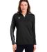 Under Armour 1383274 Women's Command Quarter-Zip 2 in Black/ white_001 front view