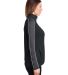 Under Armour 1383274 Women's Command Quarter-Zip 2 in Black/ white_001 side view