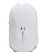Under Armour 1384673 Hustle Backpack 6.0 in White_100 front view