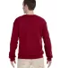 Jerzees 562 Adult NuBlend Crewneck Sweatshirt in Cardinal back view