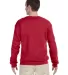 Jerzees 562 Adult NuBlend Crewneck Sweatshirt in True red back view