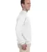 Jerzees 562 Adult NuBlend Crewneck Sweatshirt in White side view