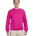 Jerzees 562 Adult NuBlend Crewneck Sweatshirt in Cyber pink front view