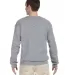 Jerzees 562 Adult NuBlend Crewneck Sweatshirt in Athletic heather back view