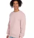 Jerzees 562 Adult NuBlend Crewneck Sweatshirt in Blush pink side view