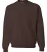 562 Jerzees Adult NuBlend® Crewneck Sweatshirt Chocolate front view