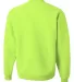 562 Jerzees Adult NuBlend® Crewneck Sweatshirt Safety Green back view