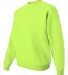 562 Jerzees Adult NuBlend® Crewneck Sweatshirt Safety Green side view