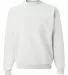 562 Jerzees Adult NuBlend® Crewneck Sweatshirt White front view
