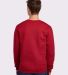 Jerzees 562 Adult NuBlend Crewneck Sweatshirt in True red back view