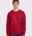 Jerzees 562 Adult NuBlend Crewneck Sweatshirt in True red front view