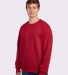 Jerzees 562 Adult NuBlend Crewneck Sweatshirt in True red side view