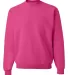 562 Jerzees Adult NuBlend® Crewneck Sweatshirt Cyber Pink front view