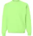 562 Jerzees Adult NuBlend® Crewneck Sweatshirt Neon Green front view