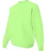 562 Jerzees Adult NuBlend® Crewneck Sweatshirt Neon Green side view
