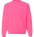 562 Jerzees Adult NuBlend® Crewneck Sweatshirt Neon Pink front view
