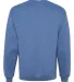 Jerzees 562 Adult NuBlend Crewneck Sweatshirt in Vintage heather blue back view