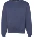 Jerzees 562 Adult NuBlend Crewneck Sweatshirt in Vintage heather navy front view