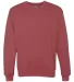 562 Jerzees Adult NuBlend® Crewneck Sweatshirt Vintage Heather Red front view