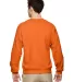 Jerzees 562 Adult NuBlend Crewneck Sweatshirt in Tennessee orange back view