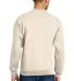 Jerzees 562 Adult NuBlend Crewneck Sweatshirt in Sweet cream heather back view