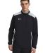 Under Armour 1389611 Motivate 3.0 Long Sleeve Half in Black/ m g/ white front view