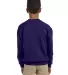562B Jerzees Youth NuBlend® Crewneck 50/50 Sweats in Deep purple back view