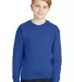 562B Jerzees Youth NuBlend® Crewneck 50/50 Sweats in Royal front view