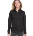 Spyder S18092 Women's Constant Canyon Quarter-Zip  in Black front view