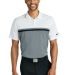 Nike NKFQ3968  Dri-FIT Victory Colorblock Polo in W/coolg/bk front view