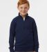 Adidas Golf Clothing A4001 Youth Quarter-Zip Pullo in Collegiate navy