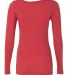 Next Level 6731 Tri-Blend Long Sleeve Scoop Tee in Vintage red back view