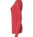 Next Level 6731 Tri-Blend Long Sleeve Scoop Tee in Vintage red side view